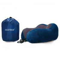 murmur 絨毛時尚藍 旅行頸枕 U型枕 收納頸枕 記憶枕
