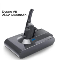 Dyson V8 Battery Replacement 6800mAh 21.6V Lithium Battery for Absolute Cordless Handheld Vacuum Dyson V8 Fluffy Vacuum