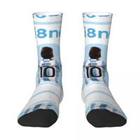 CELEBRATION Lionel And Andrﾩs And Messi And Argentina No.10 GOAT Caricature 15 Stockings Cute Compression Socks