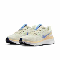 【NIKE】W AIR ZOOM STRUCTURE 25 女慢跑鞋 米黃藍 DJ7884004-US7.5 / 24.5cm