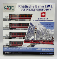 Mini 預購中 Kato 10-1413 N規 瑞士紅色冰河列車EW1客車廂.4輛