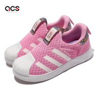 adidas 休閒鞋 Superstar 360 I 童鞋 小童 粉紅 襪套 迪士尼 桑普 斑比 聯名 愛迪達 GX3298