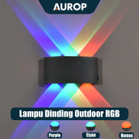 12leds Lampu Dinding Led Lampu warna-warni Outdoor Minimalis Hias Taman Lampu Tembok Anti Air Lampu 