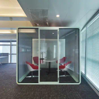 Office furniture soundproof meeting booth private office pod with power supply mobile phone booth Rosh