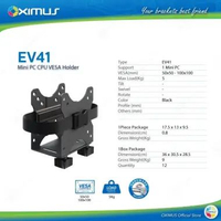 Bracket Mini PC CPU Holder Oximus EV41 Vesa Holder Pole Holder Underdesk Mount Custom Adjustable Wid
