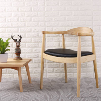 實木餐椅北歐椅子單人成人簡約美式餐桌家用餐廳靠背休閑凳子