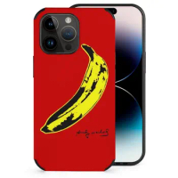 Banana Warhol Phone Case For Iphone 14 13 12 11 Plus Pro Max Mini Xr 7 8 For Fiber Skin Case Cover Apple Iphone Cases Covers