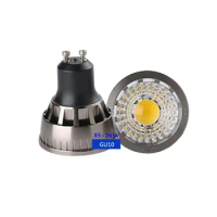 5pcs GU5.3 220v GU10 LED COB spotlight bulb MR16 12v LED spotlight aluminum body metal lamp shell spotlight cob led gu5.3 110v