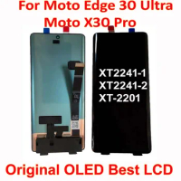 Original For Moto X30 Pro OLED LCD Display Touch Screen Digitizer Assembly Sensor For Motorola Edge 30 Ultra Mobile Pantalla