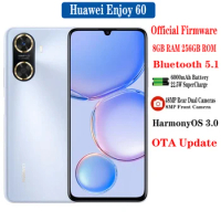 Official New Huawei Enjoy 60 Mobile Phone 8GB RAM 128GB 256GB ROM 6.75" HarmonyOS3.0 6000mAh Battery 22.5W 48MP Rear Cameras