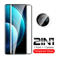 2in1 Tempered Glass For Vivo X100 Pro x 100 100Pro X100Pro Vivox100 Camera Lens 3D Curved Screen Protector Protective Glass Film