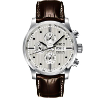 MIDO 美度 官方授權 Multifort Chrono Valijoux計時碼錶 母親節送禮推薦-44mm M0056141603100
