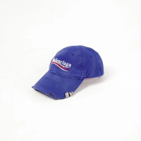Topi BALENCIAGA POLITICAL WHITE NAVY CAP 100% ORIGINAL Size L