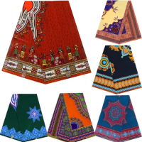 Africain Wax Fabric Ankara Prints Batik Guaranteed JAVA Tissu Sewing Crafts DIY Patchwork Material for Wedding Dress 100% Cotton