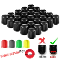 Tire Stem Valve Caps With O Rubber Ring Universal Covers For Air 90 Tire Spikes Valve Plugs Pump Tip Car Plugs Tire Spool
