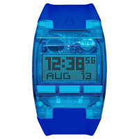 NIXON COMP 浪花海潮休閒運動電子錶-藍x大/38mmX29mm