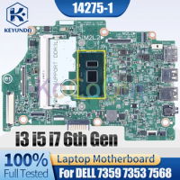 For Dell 7359 7353 7568 Notebook Mainboard 14275-1 i3-6100U i5-6200U i7-6500U 0KN06J 09GH9H 0H8C9M Laptop Motherboard
