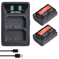 Batmax NP-FZ100 NPFZ100 Battery+LED Dual Charger for Sony Alpha 9,A9R 9S A9S A6600 A7RIII a7 iii 7RM3 A7m3 A7C A7 IV,A7R IV
