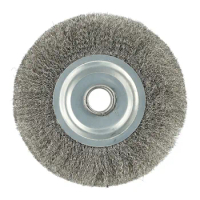 5\" 125mm Crimped Stainless Steel Wire Wheel Brush For Bench Grinder Rust For Removal Polishing Tools Accessories