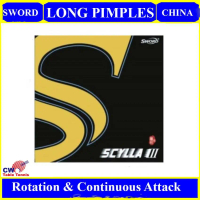 Stok Tersedia Pedang SCYLLA III SCYLLA 3 Ping Pong Getah Jerawat Panjang OX atau Dengan Span 0.5mm G