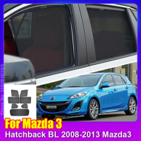 For Mazda 3 Hatchback BL 2008-2013 Mazda3 Car Window SunShade Shield Front Windshield Rear Side Curtain Sun Shade Visor