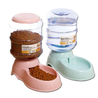 【喵汪森林】自動餵水器x1組+自動餵食器x1組(寵物用品/貓狗用品/多種顏色可選)