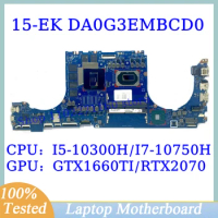 L98750-001 L98755-601 For HP 15-EK With I5-10300H/I7-10750H CPU DA0G3EMBCD0 Laptop Motherboard GTX1660TI/RTX2070 100%Tested Good