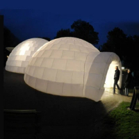 Tent for rental Hot sale Large giant white inflatable dome tent / Large Igloo Inflatable