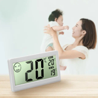 【Beroso 倍麗森】日式簡約超大螢幕溫濕度計(溫溼度計 溫度計 嬰兒房)