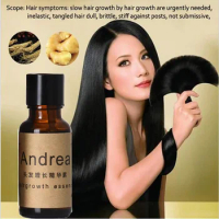 Andrea Hair Growth Ginger Oil Natural Plant Essence Faster Grow Tonic Growing Shampoo No Hair Loss Hair Care Beauty Tools