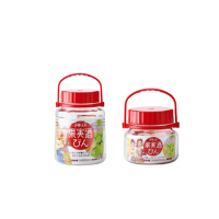 【好拾物】ADERIA 1L+3L 2件組 紅色蓋梅酒罐 玻璃罐 釀酒罐 玻璃罐 醃漬罐
