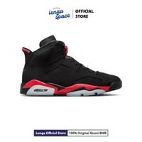 Sepatu Basketball Pria Air Jordan 6 Retro Men's Basketball Shoes - Black/lt Crimson (CT8529-001) 41