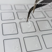 STIKER KEYBOARD ARAB KOREA JEPANG STICKER ARABIC HANGUL KANJI BENING TRANSPARAN Laptop Pc