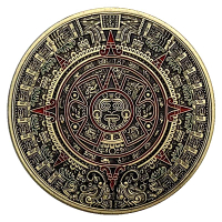 單手把玩墨西哥瑪雅點漆龍鍍仿青古銅紀念幣魔術幣硬幣金幣紀念章