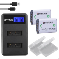 2x NP-BX1 NP BX1 Batteries + LCD Dual USB Charger for Sony DSC RX1 RX100 AS100V M3 M2 HX300 HX400 HX50 HX60 GWP88 AS15 WX350