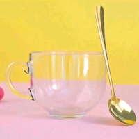 Oufen gelas 1 set(gelas&sendok)