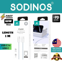 SODINOS 60W TYPE C to TYPE C 3A Support PD 3.0 SUPER FAST CHARGING DATA CABLE (1 Meter) TRANSMISSION