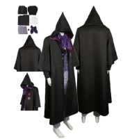 Gregory Violet Cosplay Black Anime Butler Fantasy Costume Adult Men Shirt Pants Cloak Robe Outfits Halloween Carnival Party Suit