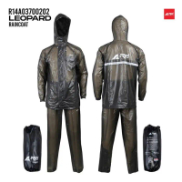 Jas Hujan / Raincoat Leopard Arei Outdoorgear Zipper Terlaris