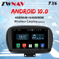 ZWNAV For Fiat 500X carplay dsp px6 2014 - 2020 Car Radio Multimedia Video Player Navigation GPS Android 10 No 2din 2 din dvd