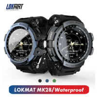 LOKMAT MK28 Smart Watch Waterproof Fitness Tracker Pedometer Reminder Bluetooth Smartwatch 12 Months Standby For iOS Android