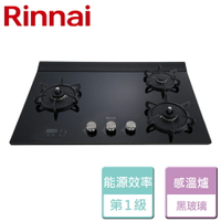 【林內 Rinnai】檯面式緻溫玻璃三口爐-RB-A3760G-NG1-部分地區含基本安裝