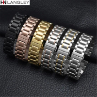 Watch Band Stainless Steel Band Watch Strap Metal Wristband 12mm 14mm 16mm 17mm 18mm 19mm 20mm 21mm 22mm 23mm 24mm Size Width