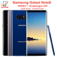 Samsung Galaxy Note8 Note 8 N950U1 Snapdragon 835 NFC Octa Core 6.3' 6GB RAM 64GB ROM Original