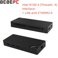 สินค้าใหม่ BEBEPC In N100 12G RAM รองรับ WIN11 MINI PC WIFI6ในตัว IN AT201การ์ดเครือข่ายไร้สาย1 LAN