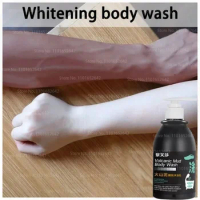 Volcanic Mud Shower Gel Whole Body Wash Fast Whitening Deep Clean Skin Remove Dirt Moisturizing Exfoliating Body Care 250ml