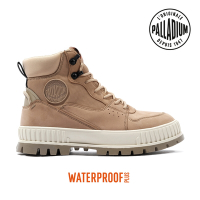 PALLADIUM PALLASHOCK WPN ZIP厚底巧克力橘標防水靴/防水鞋/休閒鞋-男鞋/女鞋-淺棕