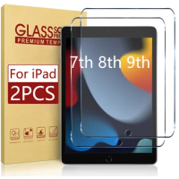 For Ipad 10.2 9th 8th 7th Generation Tempered Glass Screen Protector On Ipad 9 2021 8 2020 7 2019 Fi