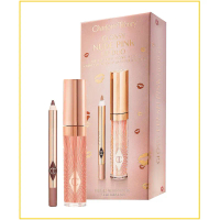 CHARLOTTE TILBURY 夏洛特唇部唇釉唇膏筆套裝唇 CT GLOSSY NUDE PINK LIP DUO SET 