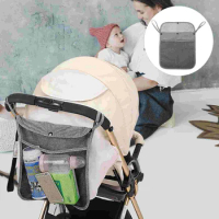 Stroller Snack Bag Baby Organizer Duffle Bag For Travel Trolley Accessories Wagon Cart Hanging